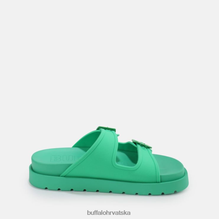 zelena Buffalo eve sol sandale s platformom veganske |slajdova TDD6T460